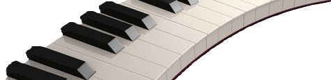 a digital drawing of a piano keyboard